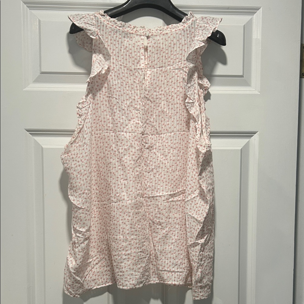 LOFT Pink Ruffled Blouse - Picture 3 of 6